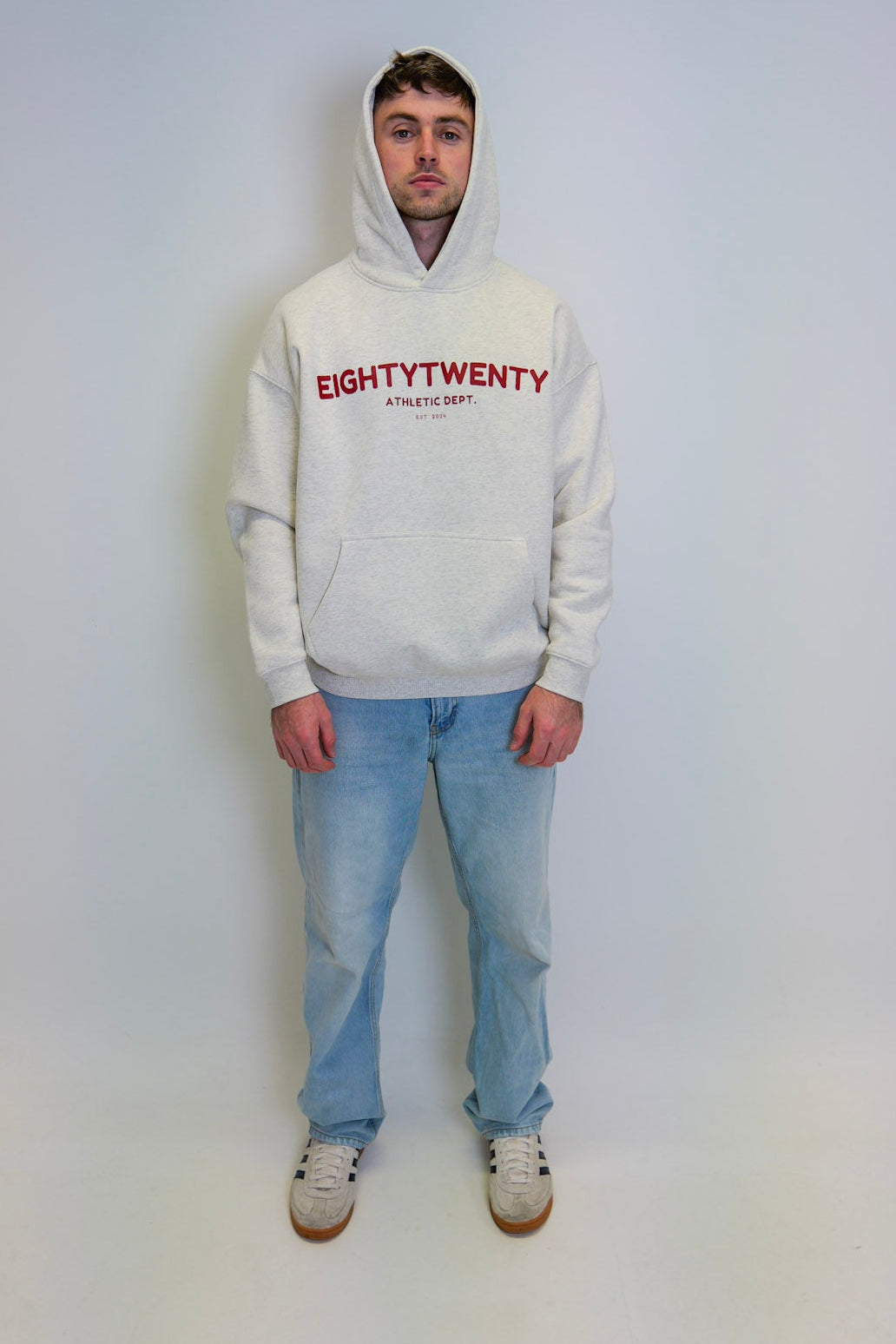 Classic Oversized Hoodie - Oat Grey