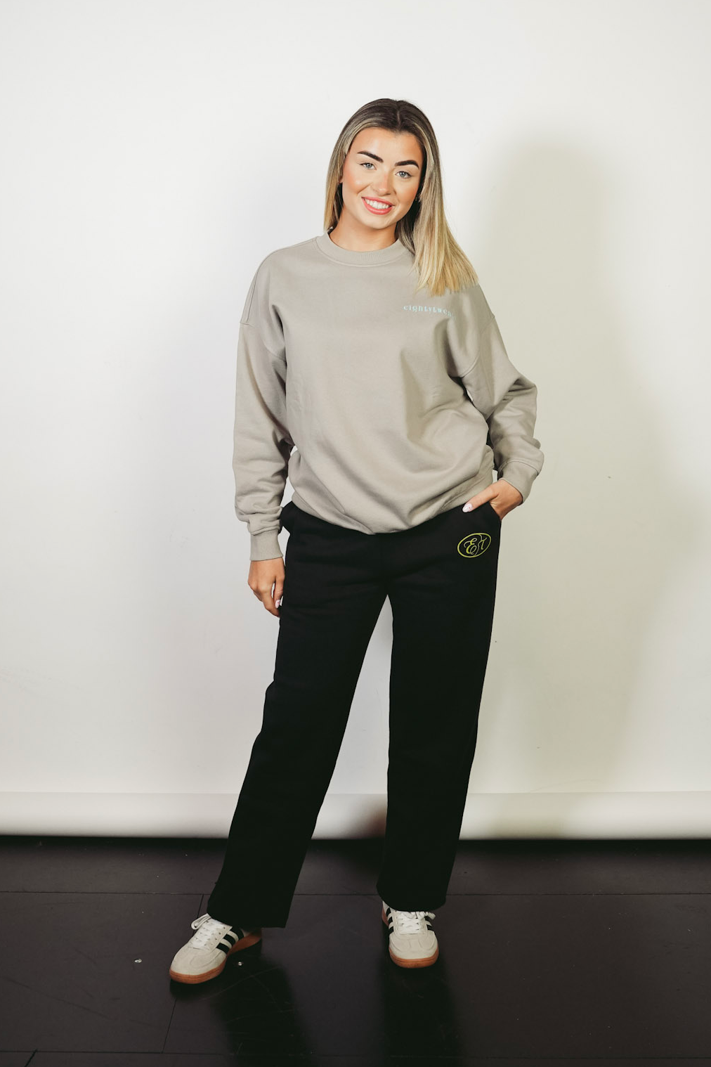 Luxury Oversized Sweatshirt - Light Grey