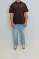 Bubble Print Tee - Coffee