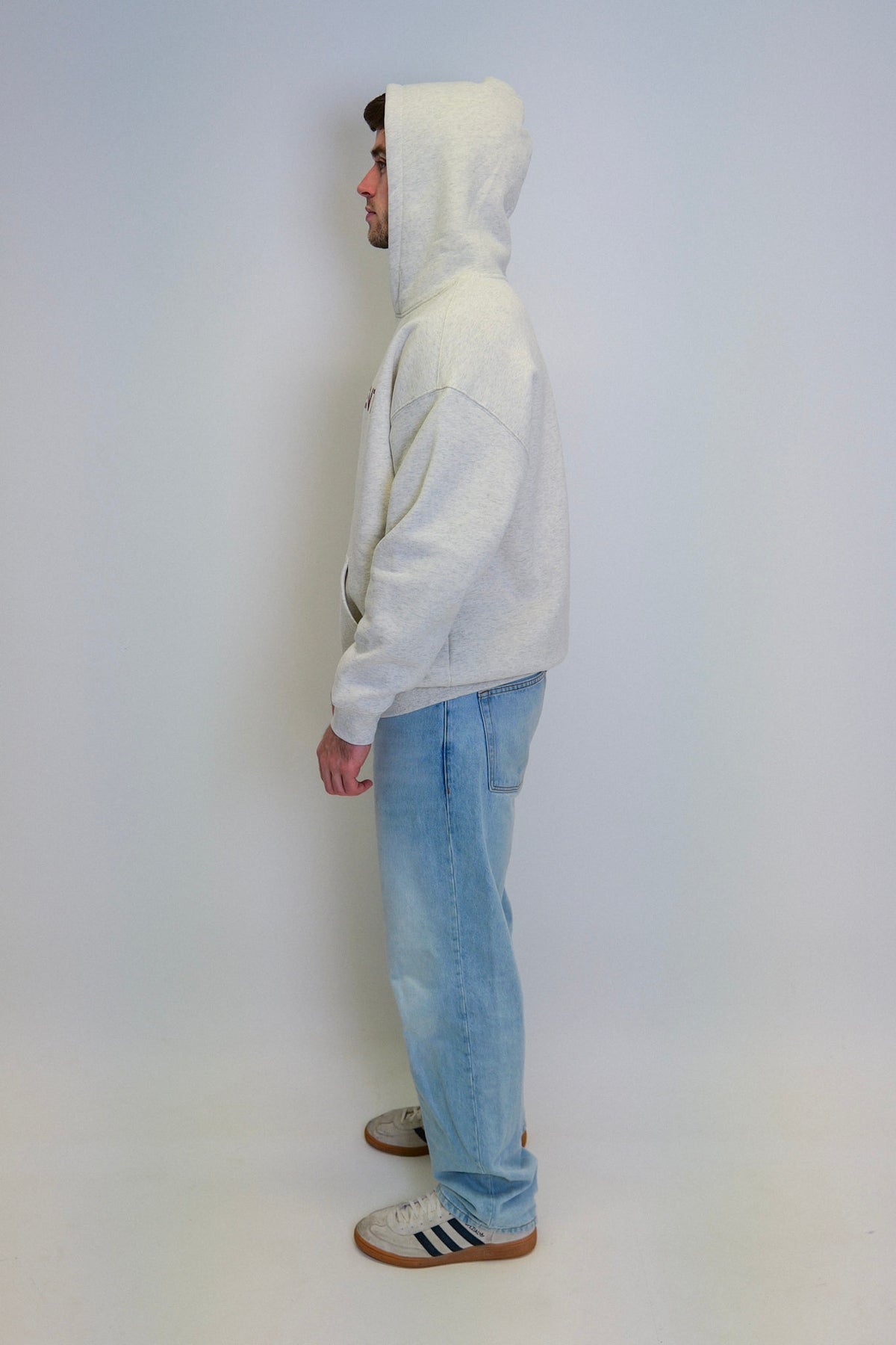 Classic Oversized Hoodie - Oat Grey