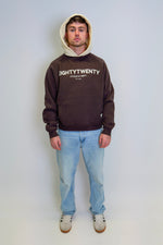 Raglan Winter Hoodie - Coffee/Apricot