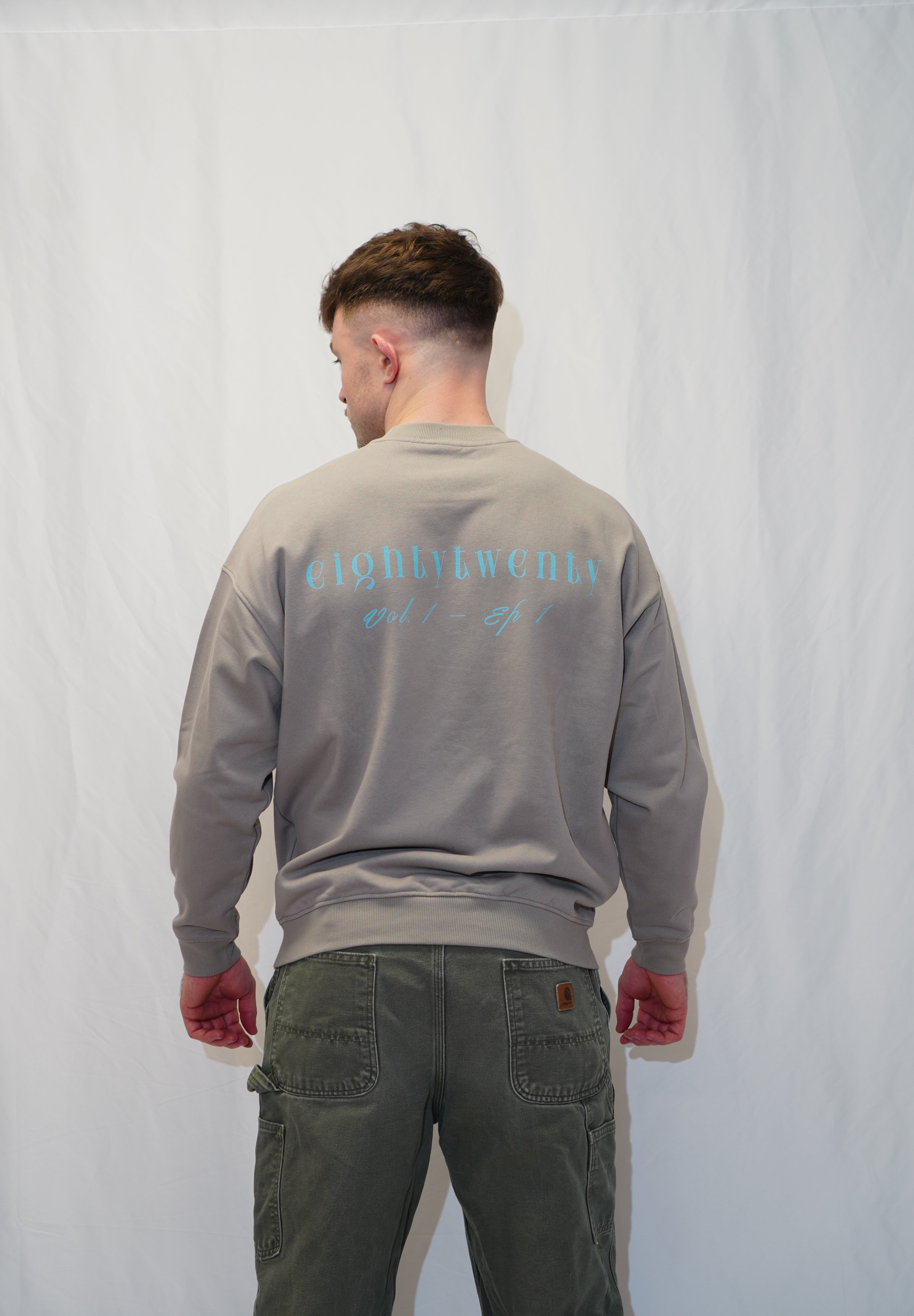Luxury Oversized Sweatshirt - Light Grey