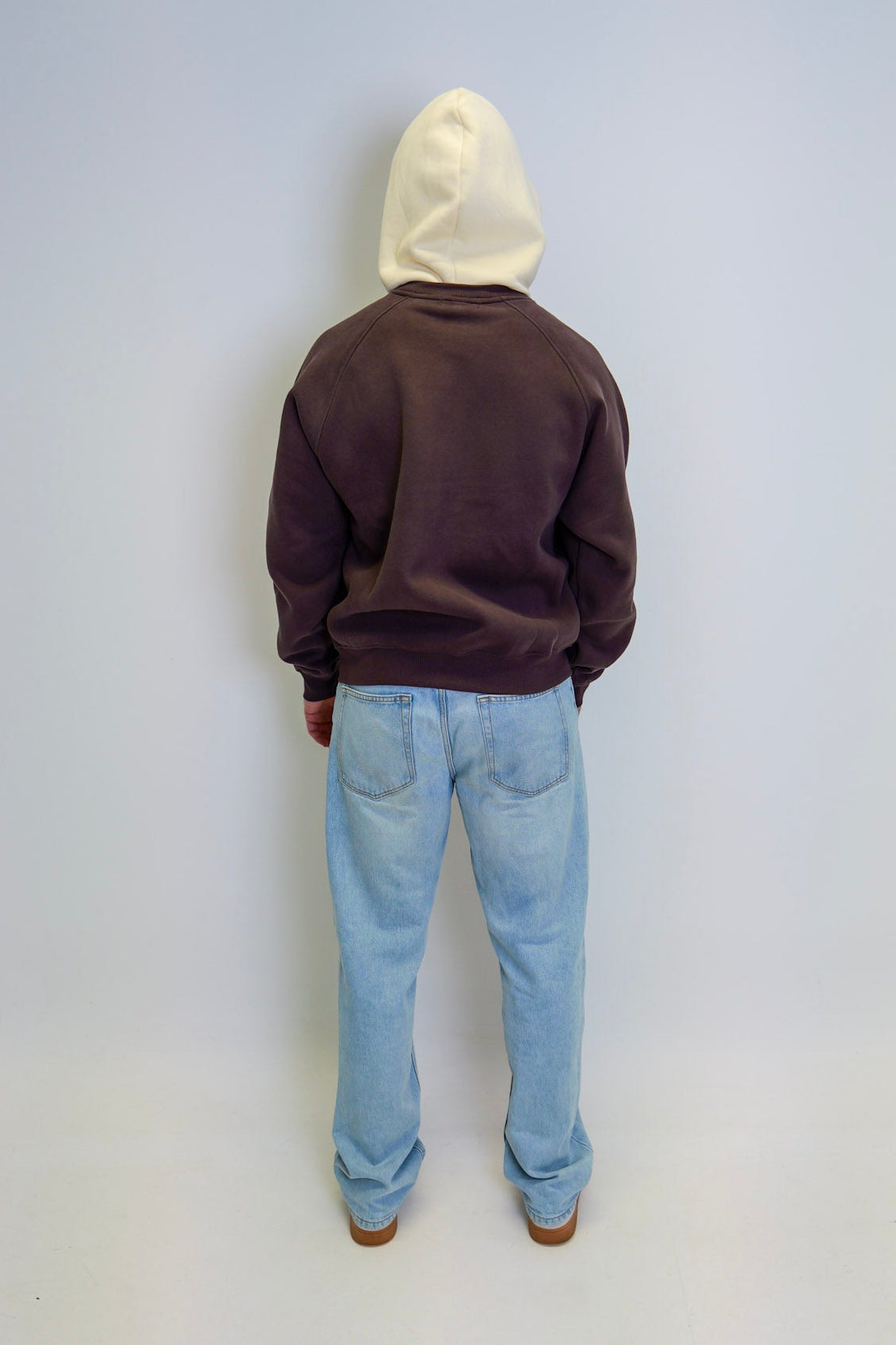 Raglan Winter Hoodie - Coffee/Apricot