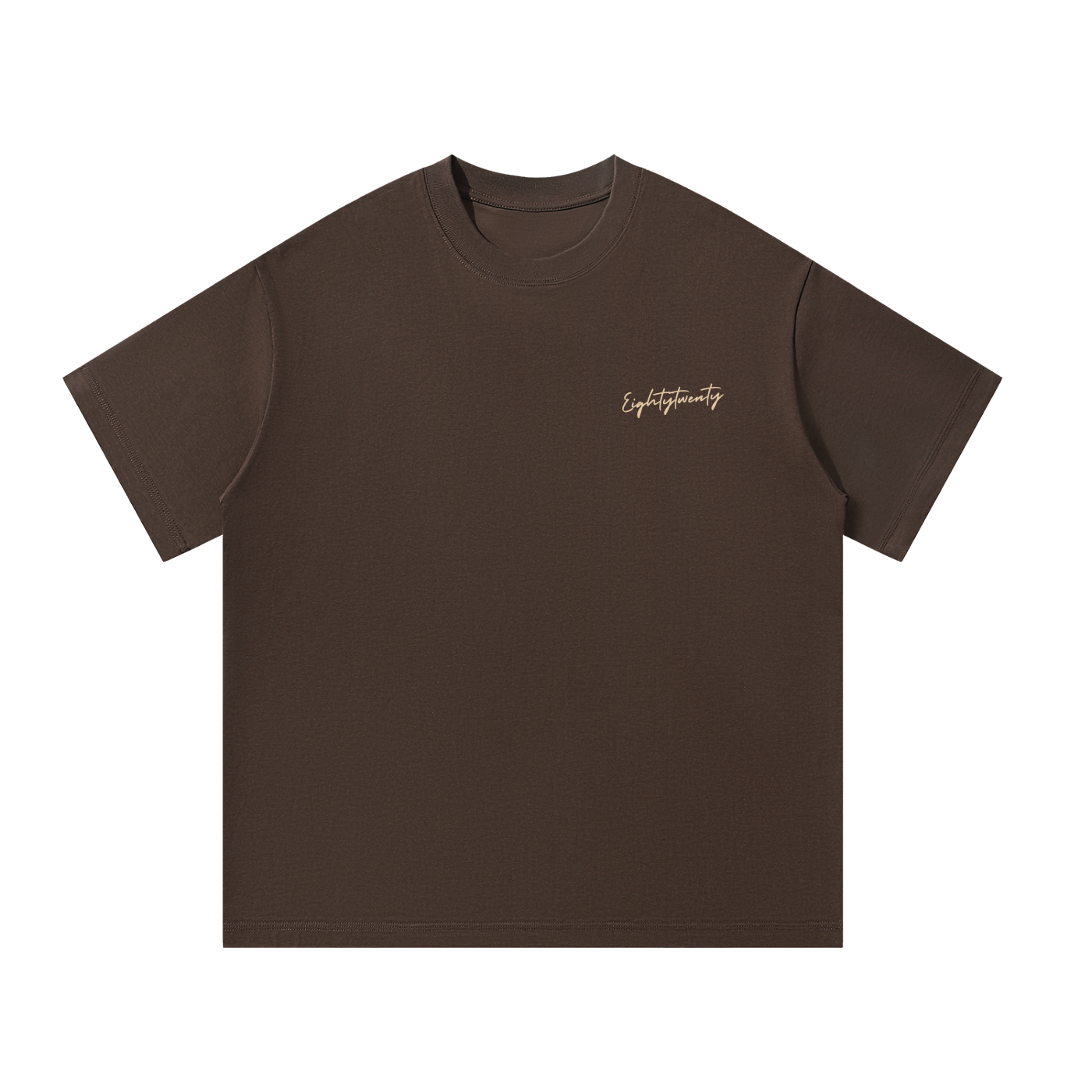 Bubble Print Tee - Coffee