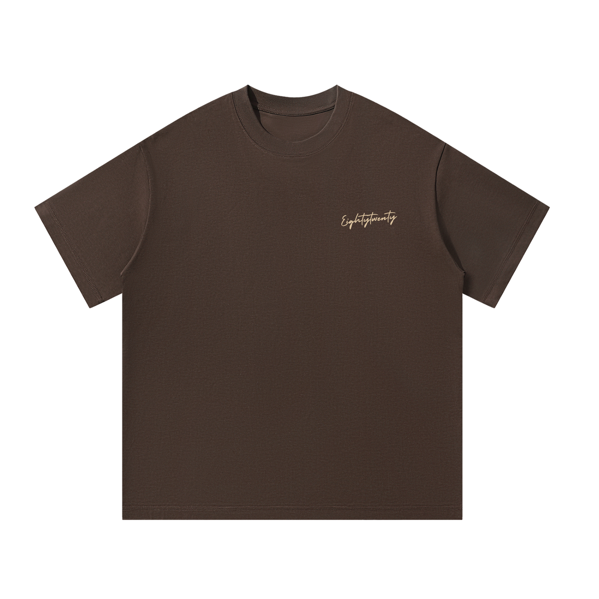 Bubble Print Tee - Coffee