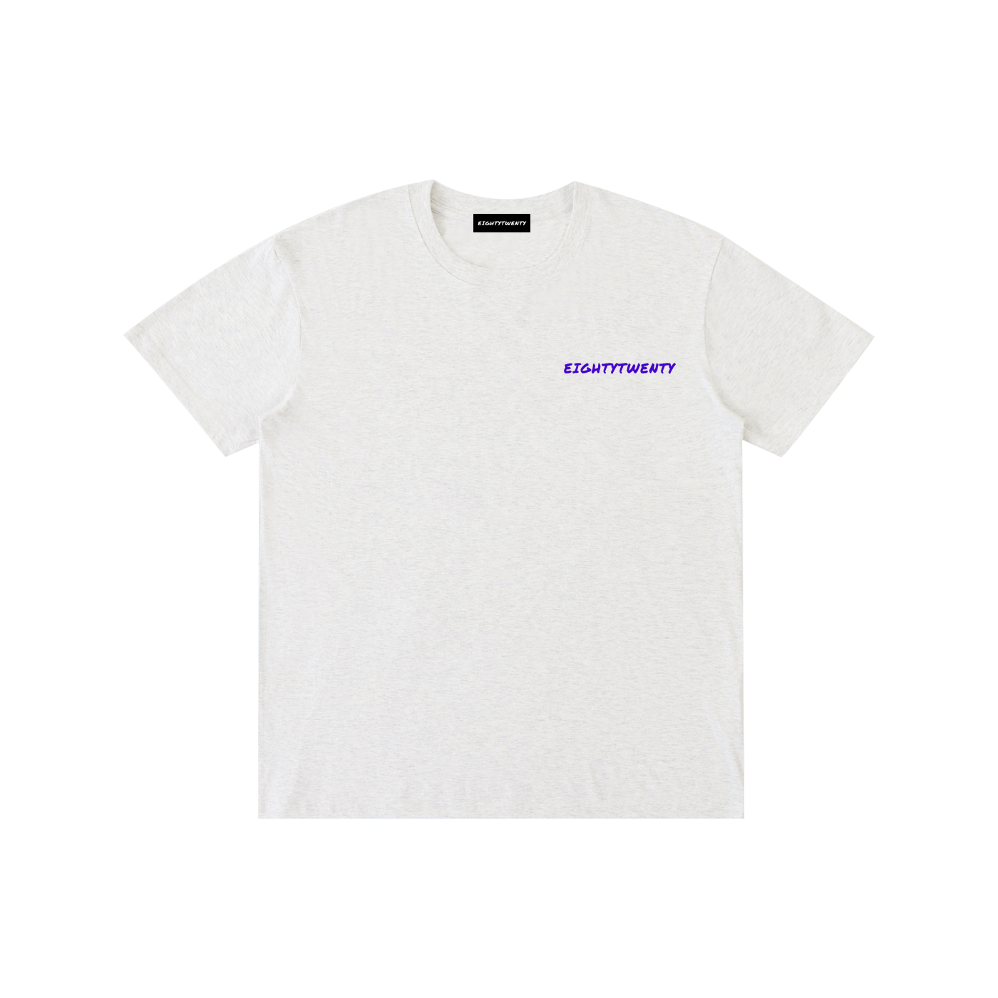Painted Logo Drip Tee - Flower Grey