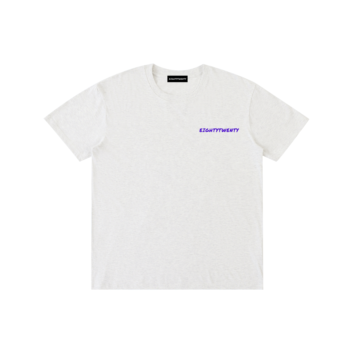 Painted Logo Drip Tee - Flower Grey