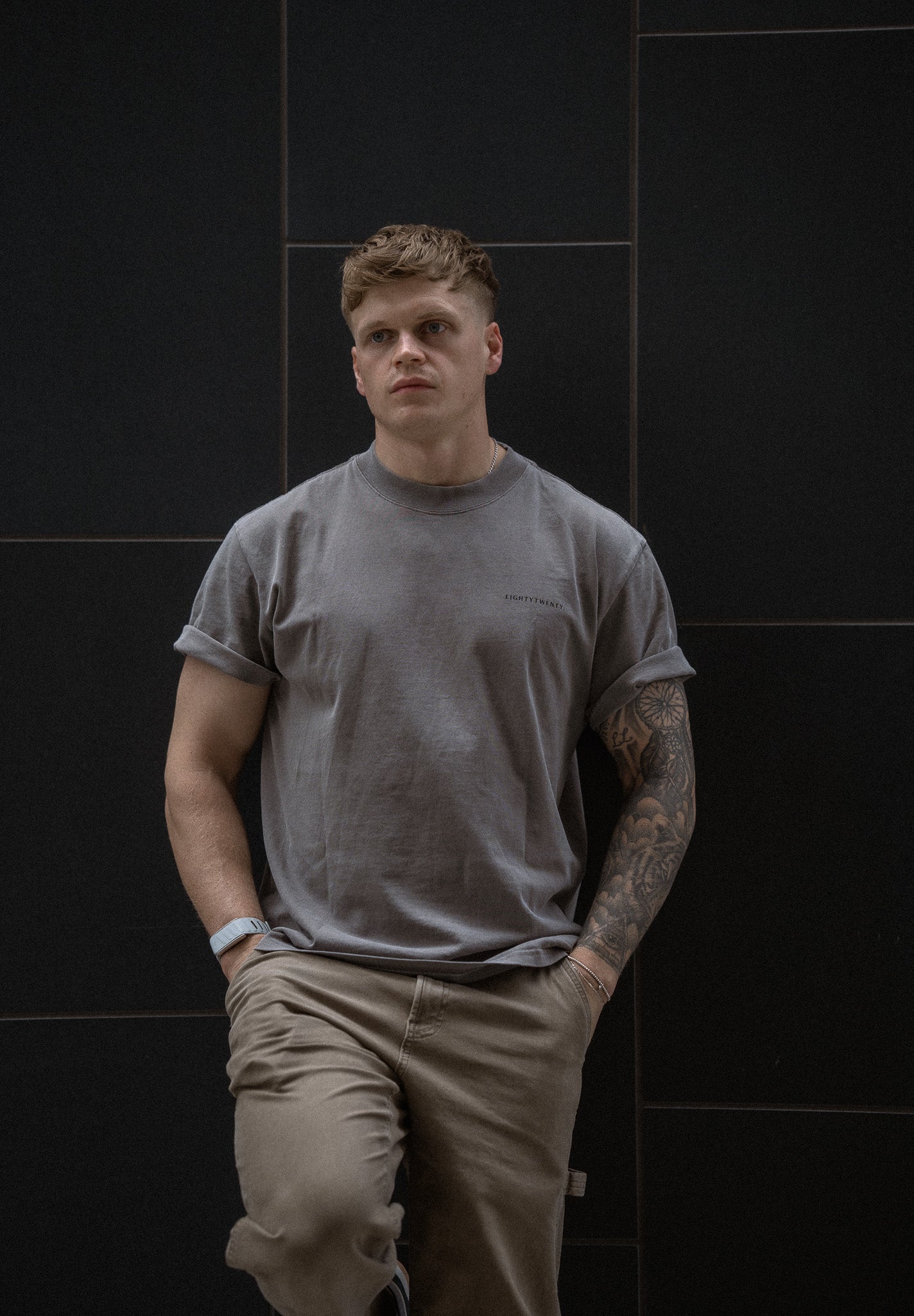 Luxury Oversized Tee - Washed Grey