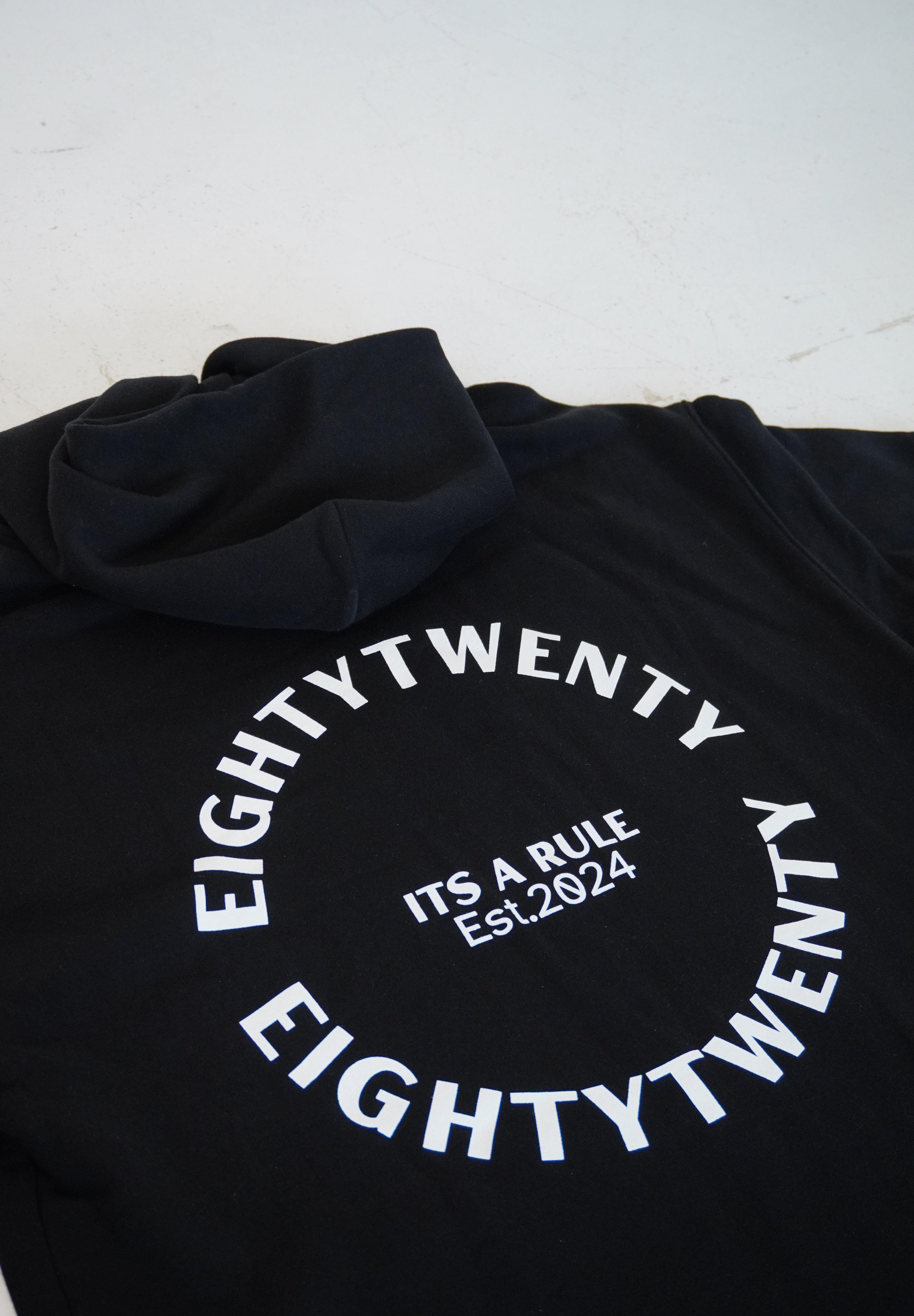 Relaxed Fit Hoodie  - Black
