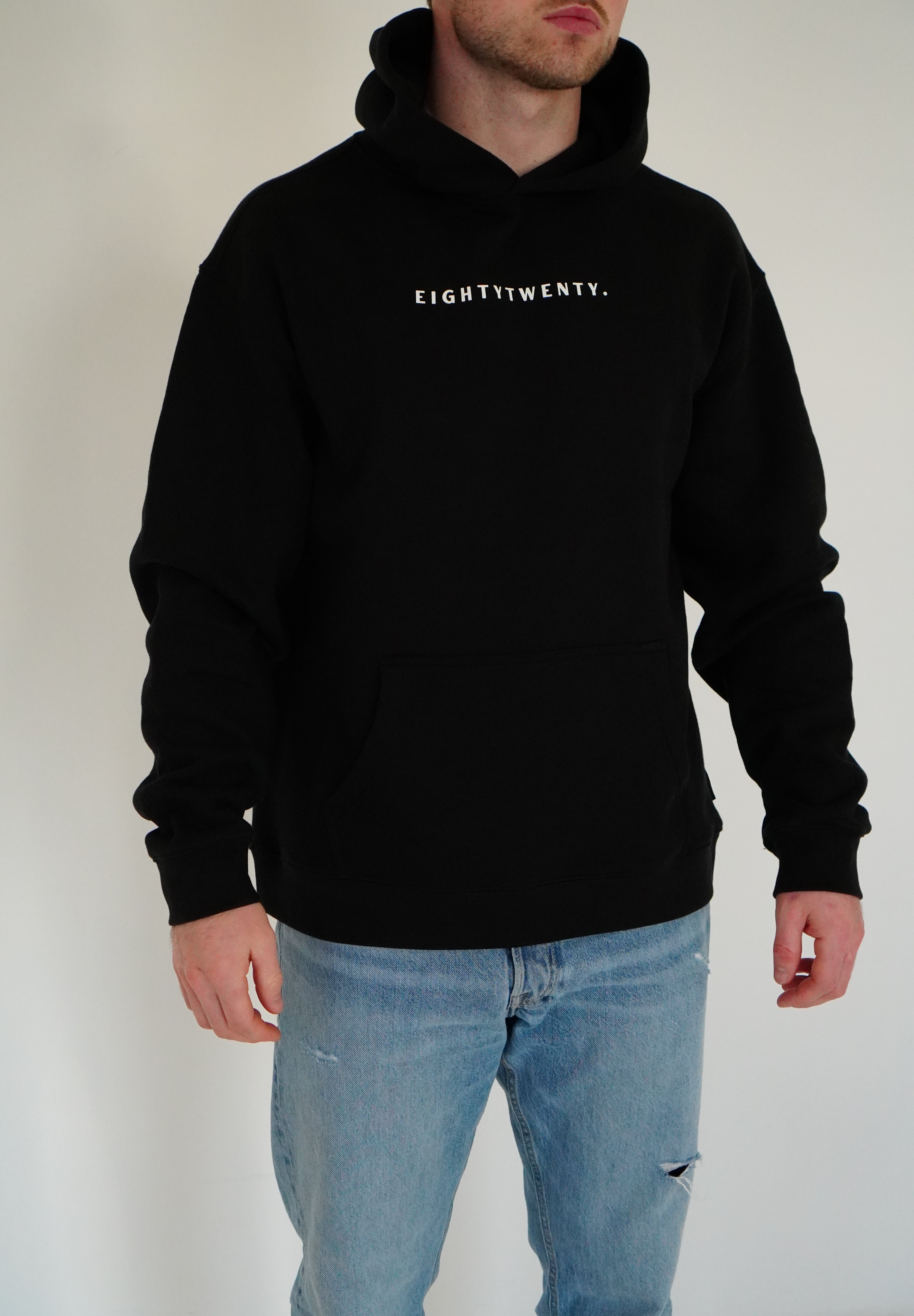 Relaxed Fit Hoodie  - Black
