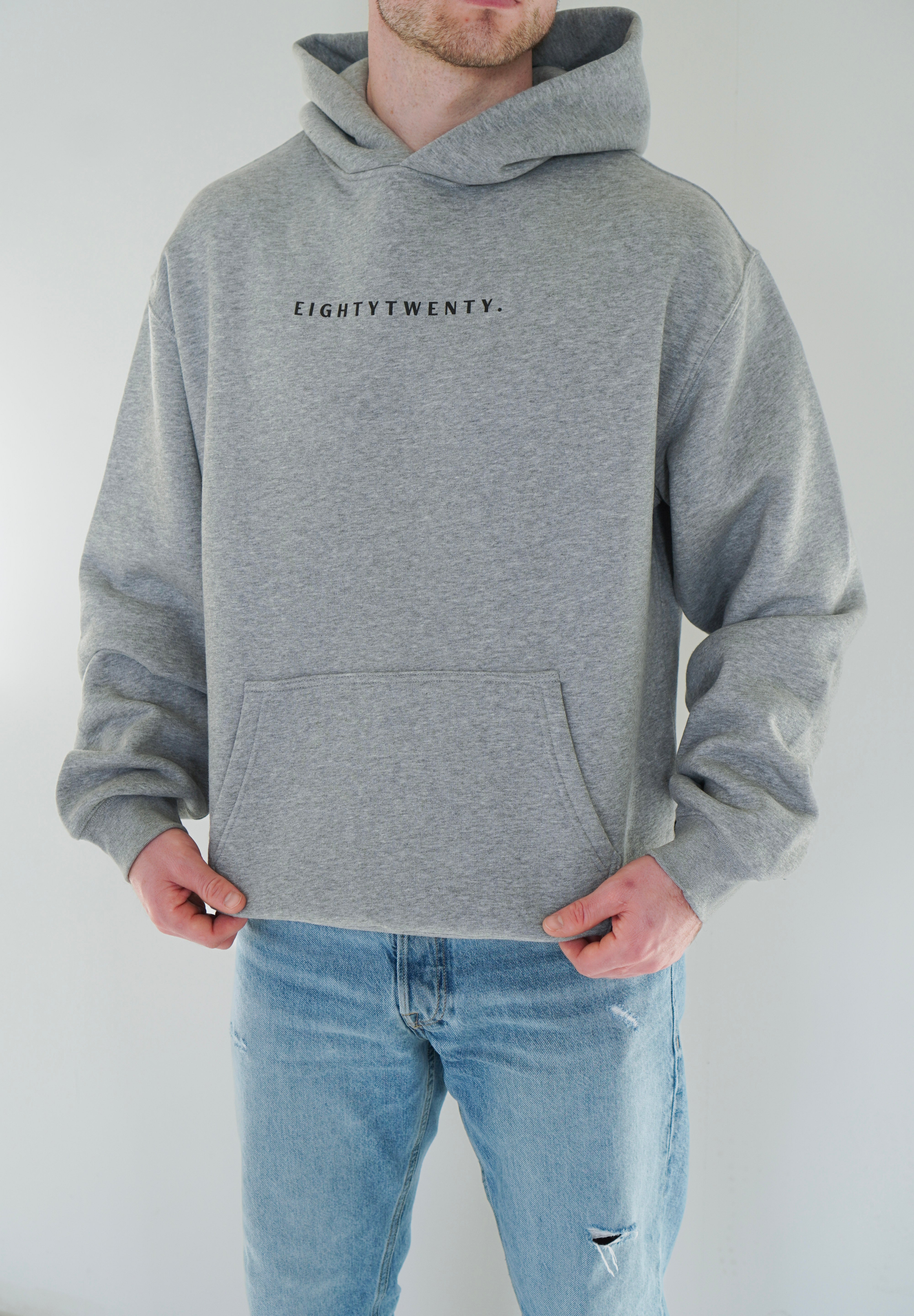 Relaxed Fit Hoodie  - Grey