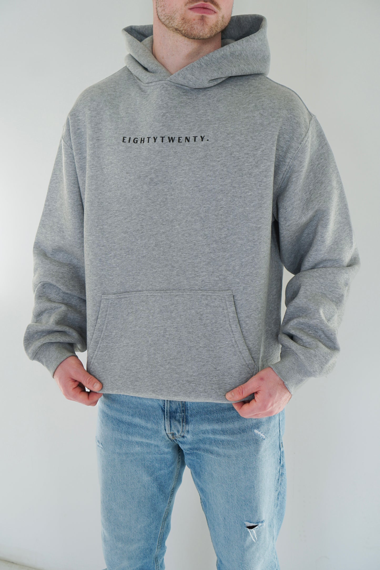 Relaxed Fit Hoodie  - Grey