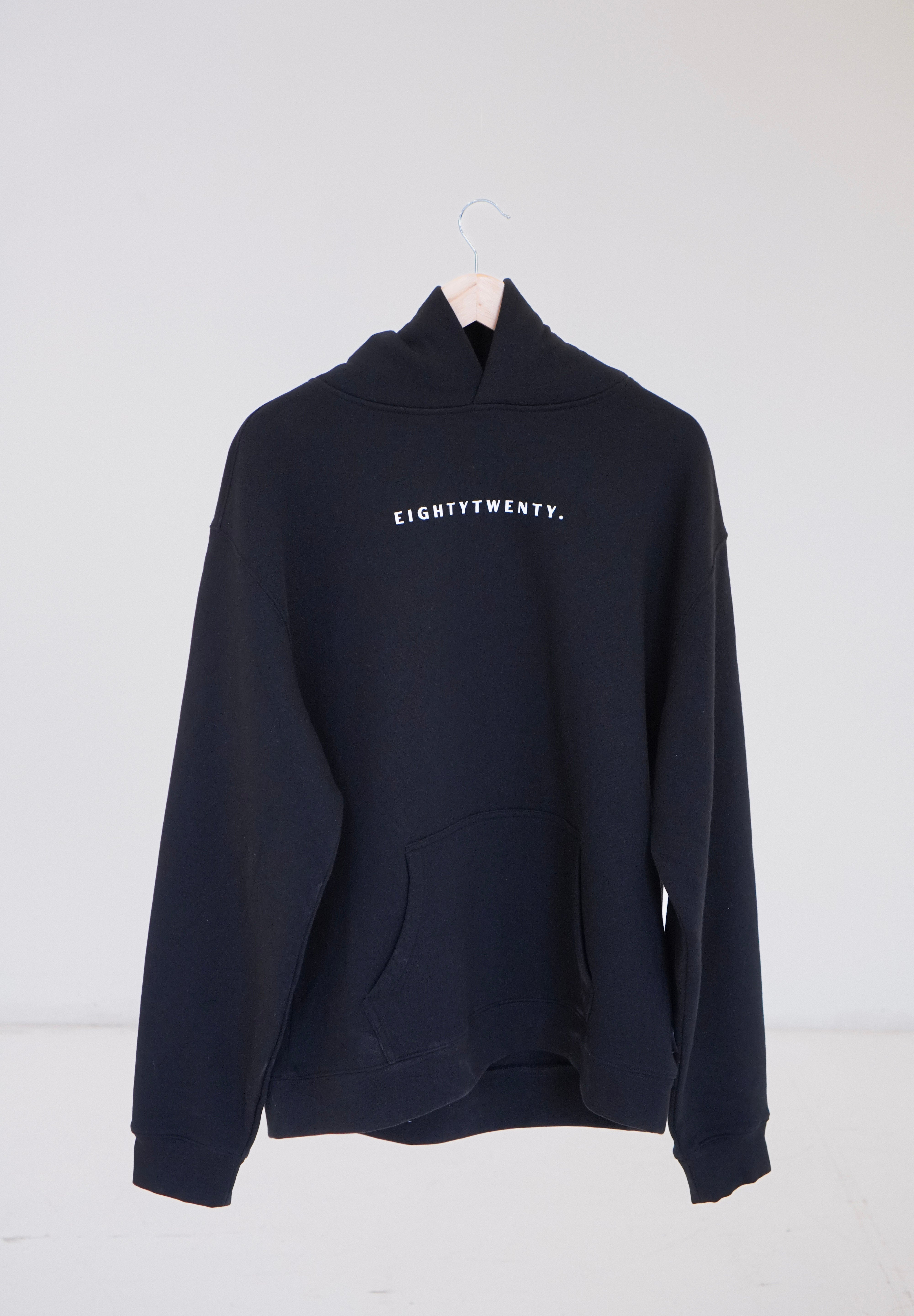 Relaxed Fit Hoodie  - Black