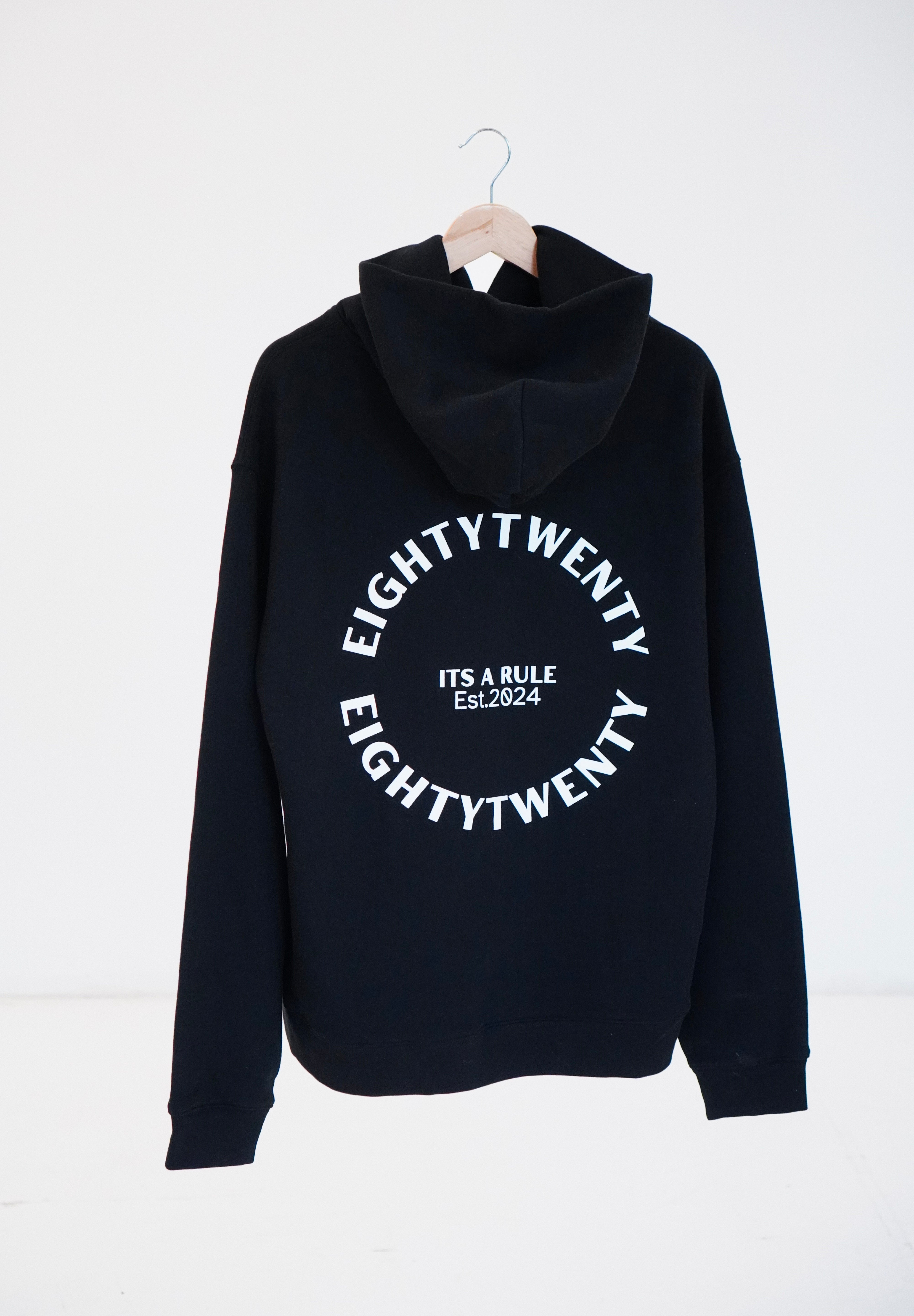 Relaxed Fit Hoodie  - Black