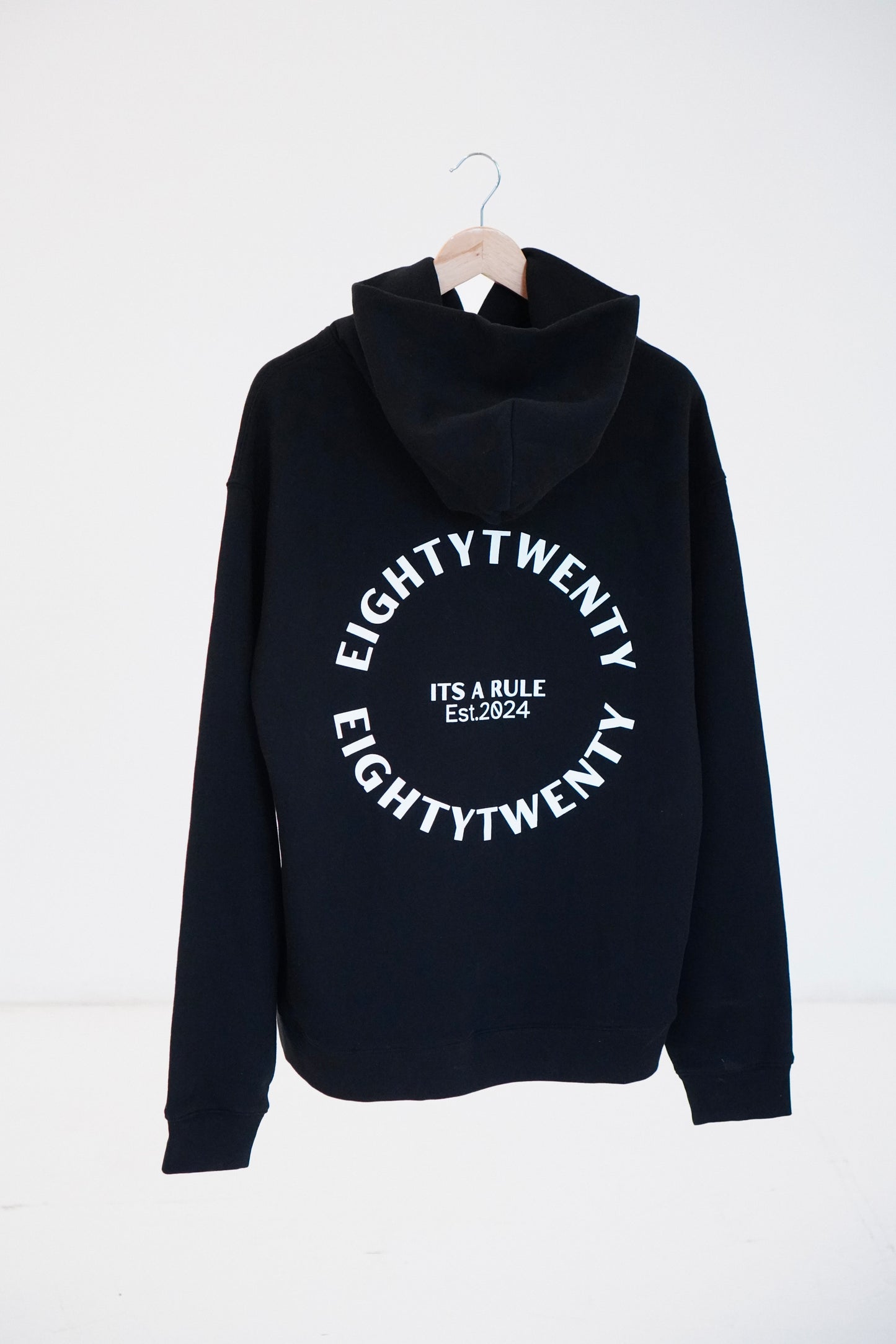 Relaxed Fit Hoodie  - Black