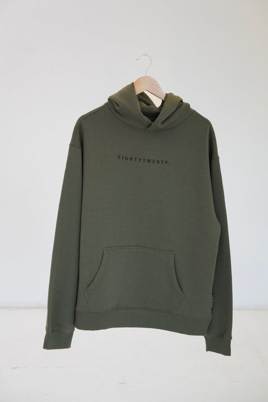 Relaxed Fit Hoodie  - Khaki