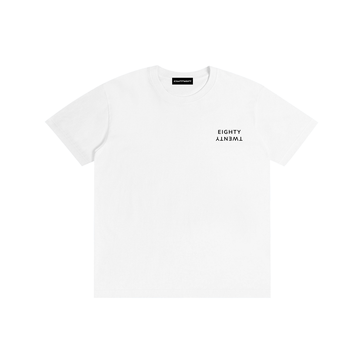 Graphite Logo Drip Tee - White