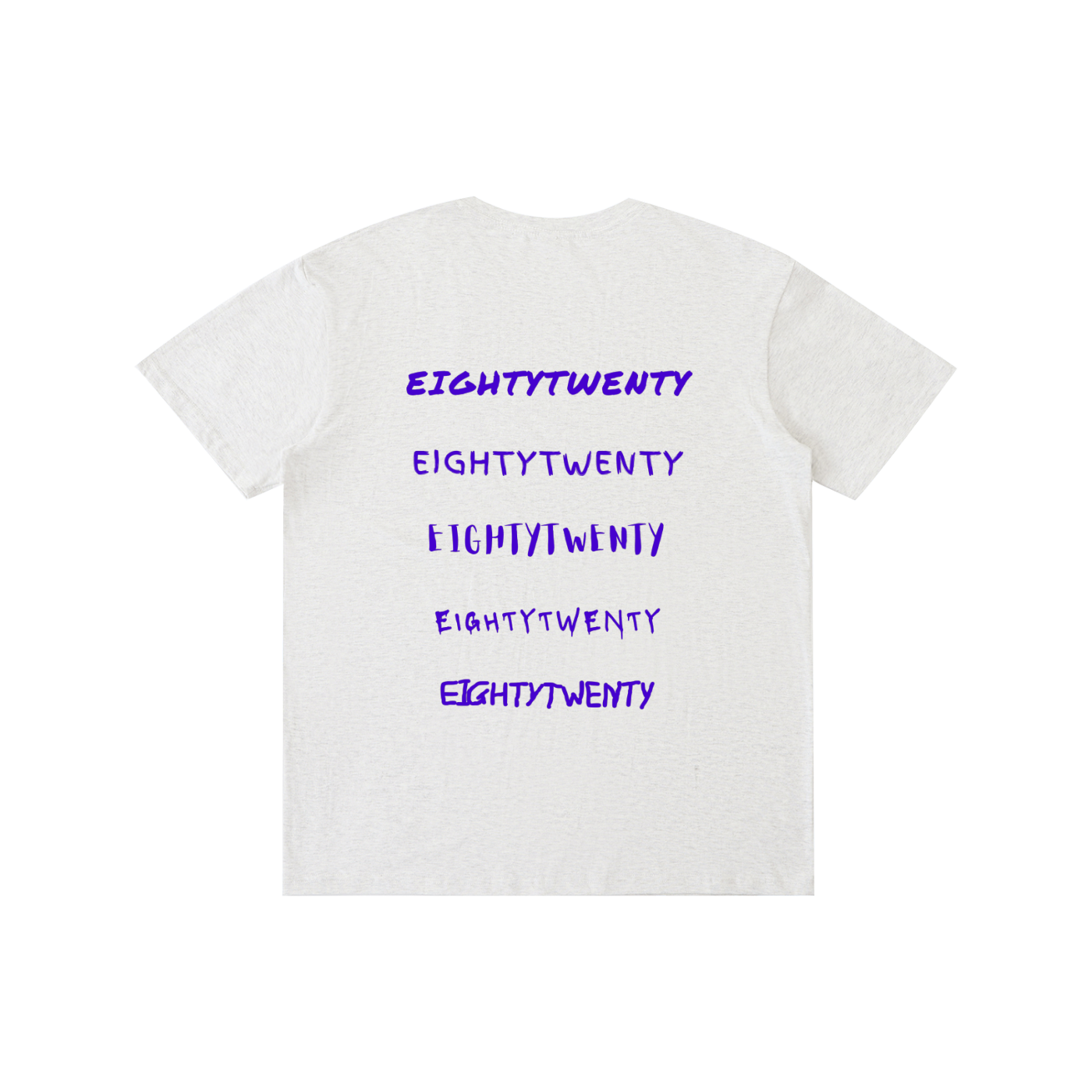 Painted Logo Drip Tee - Flower Grey