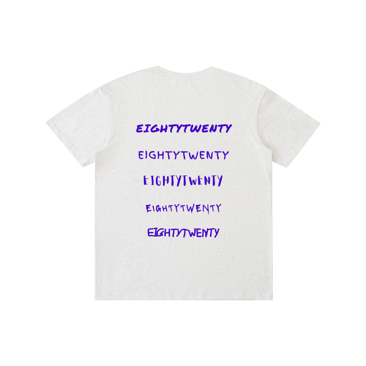 Painted Logo Drip Tee - Flower Grey